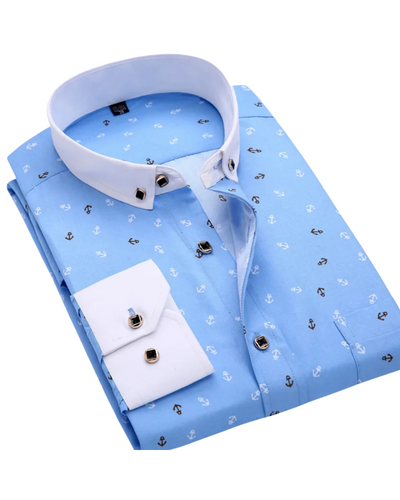 Givalli | Camicia Elegante con Stampa Nautica