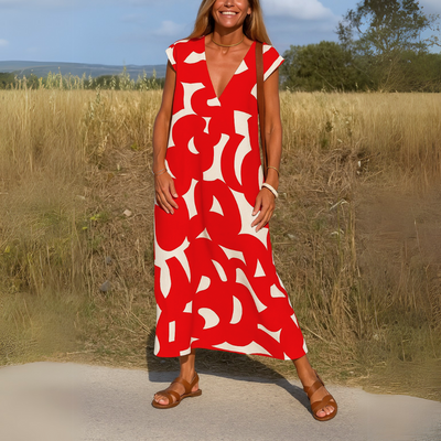 Valérie | Abito elegante con scollatura a V