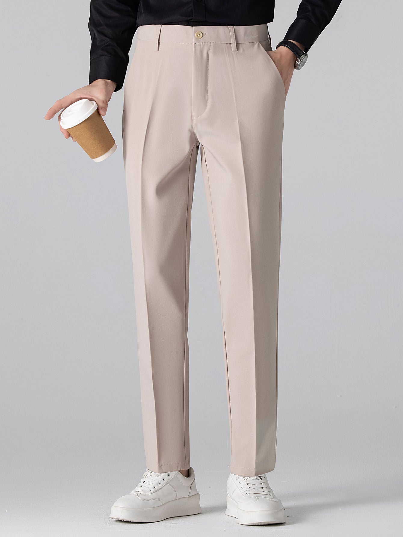Marco | Maglietta Polo a V e Pantaloni Slim