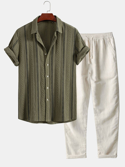 Marco | Camicia Jacquard Striata