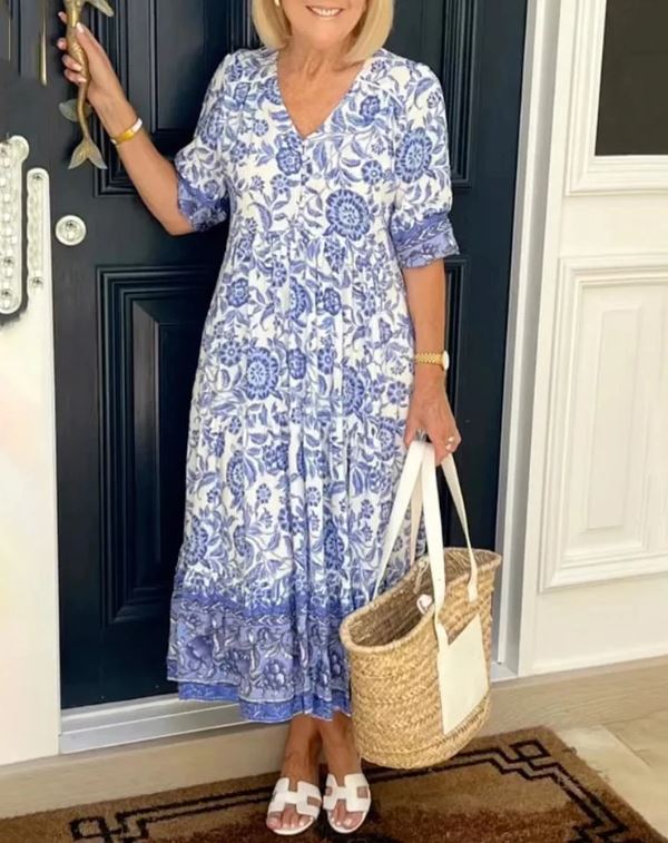 Jennifer | Abito Bohemien con Scollatura a V