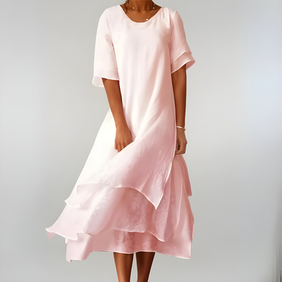 Cleora™ | Abito lungo leggero ed elegante in cotone