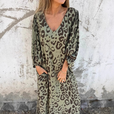 Teona™ | Abito con stampa leopardata
