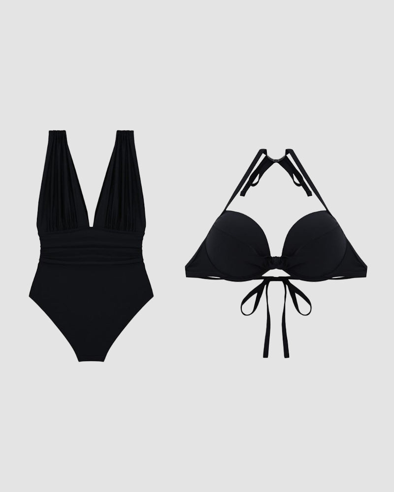 Remita™ | Costume da bagno modellante con scollo a V e controllo della pancia