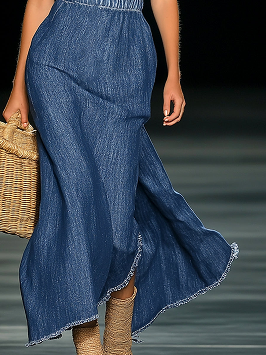 Fiona | Abito Elegante Denim