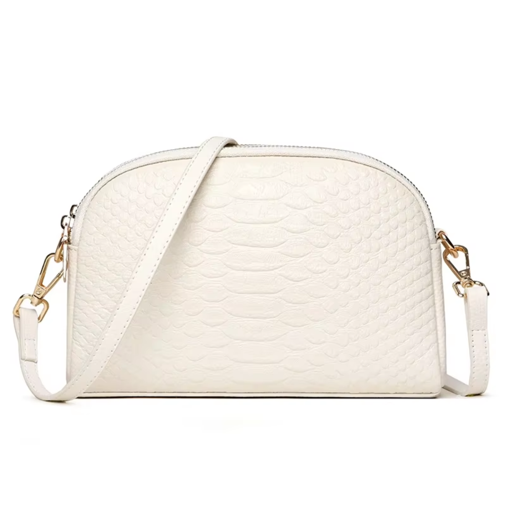 Cora | Chic Borsa Mini a Tracolla in Faux Leather con Texture Coccodrillo