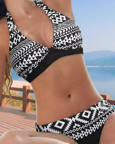 Beausa™ | Bikini con stampe floreali e geometriche