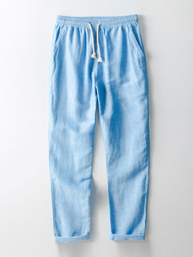 Luca | Pantaloni in Lino Dritti