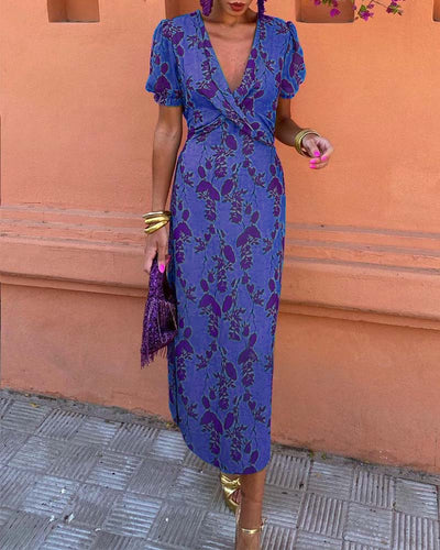Larisa | Elegant Dress with Puff Sleeves