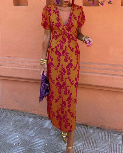 Larisa | Elegant Dress with Puff Sleeves