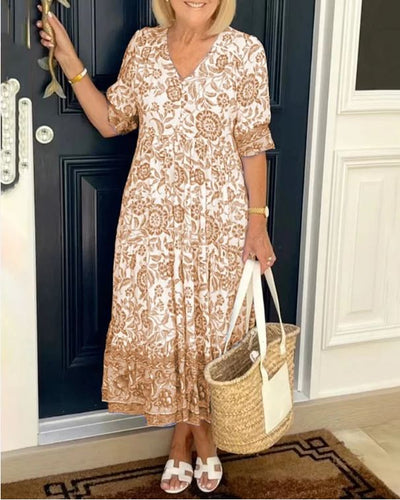 Jennifer | Abito Bohemien con Scollatura a V