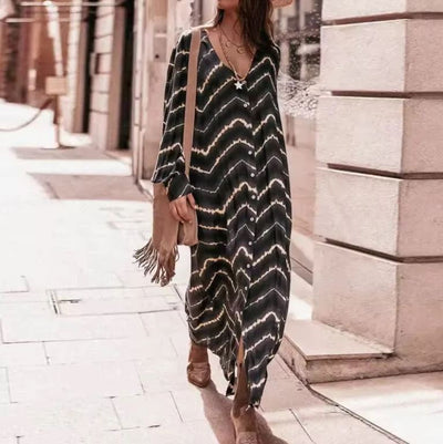 Manar | Vestito Elegante Boho a Maniche Lunghe