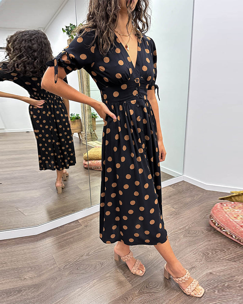 Monica | Abito Elegante a Pois