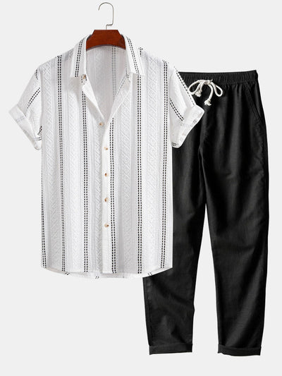 Marco | Camicia Jacquard Striata