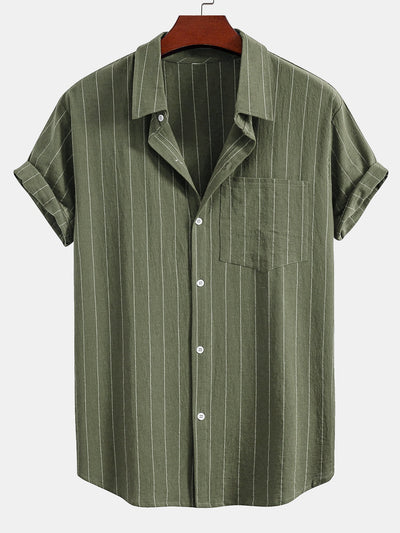 Marco | Camicia a righe con pantaloni corti