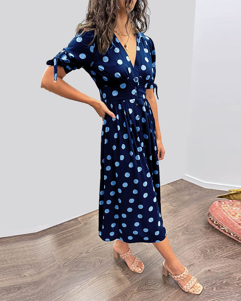 Monica | Abito Elegante a Pois