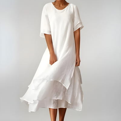 Cleora™ | Abito lungo leggero ed elegante in cotone