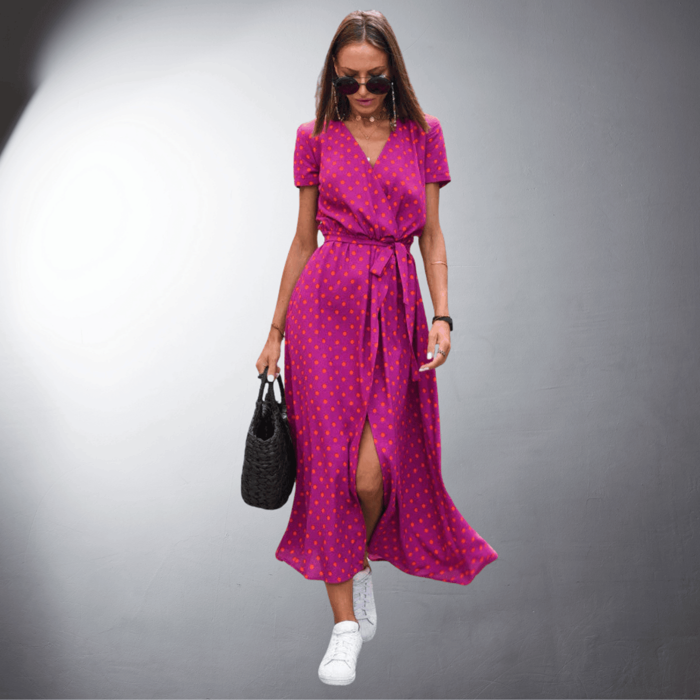 Abito avvolgente elegante di alta qualità