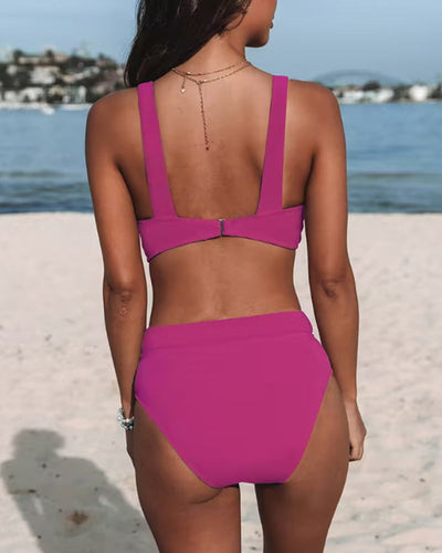 Zara™ | Bikini a vita alta tinta unita