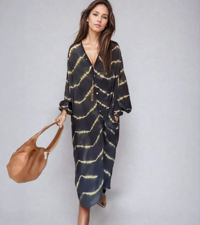 Manar | Vestito Elegante Boho a Maniche Lunghe