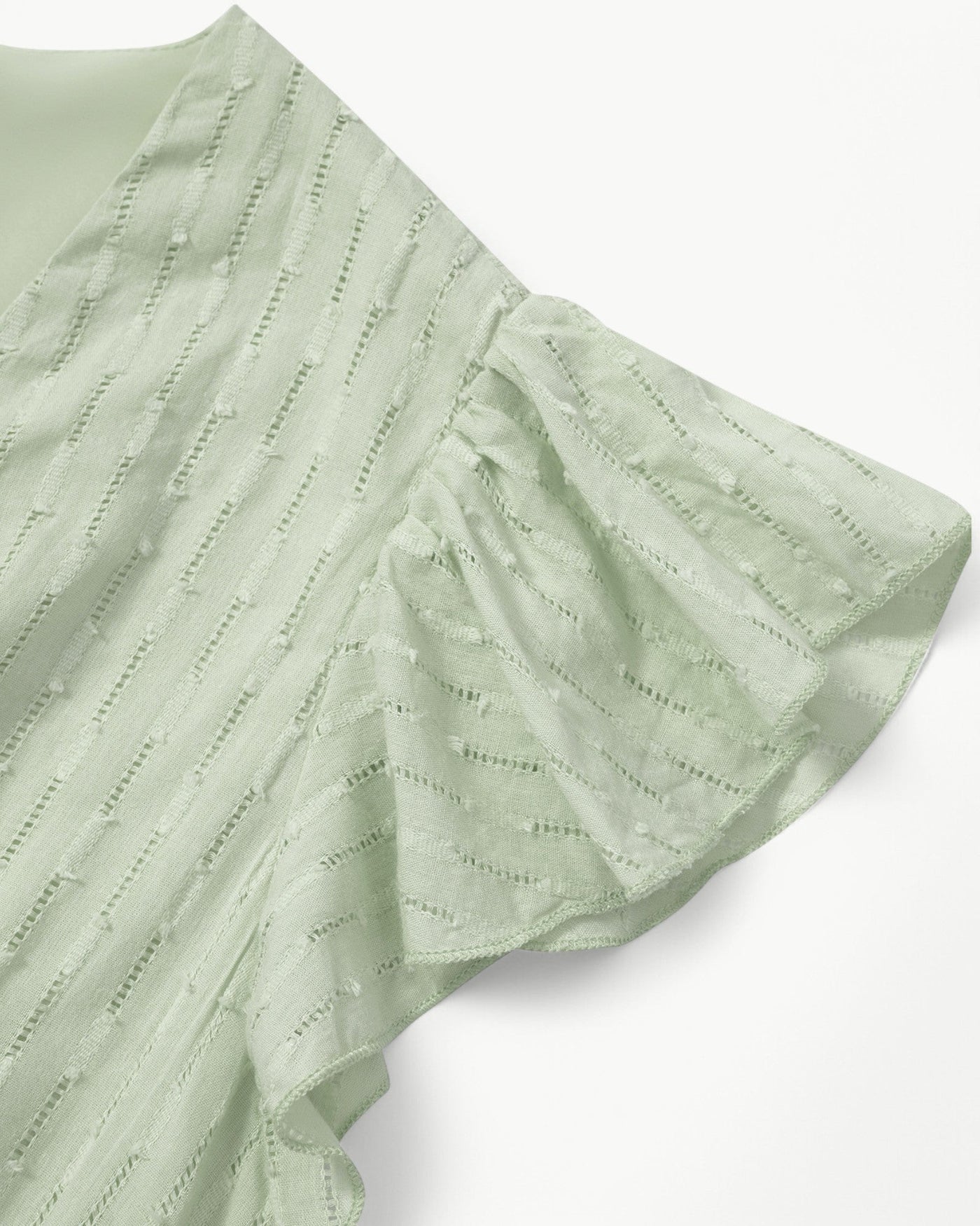 Alra™ | Abito midi con scollo a V e maniche a volant