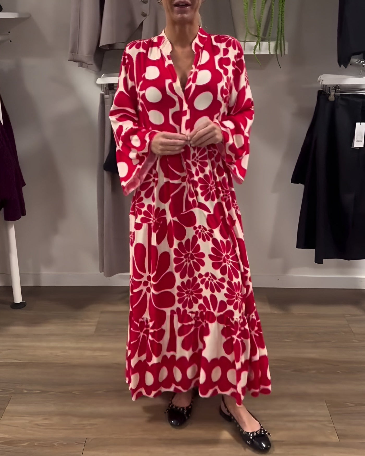 Marielle | Abito Elegante Maxi Stampato