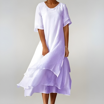 Cleora™ | Abito lungo leggero ed elegante in cotone