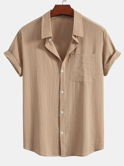 Marco | Camicia a righe con pantaloni corti