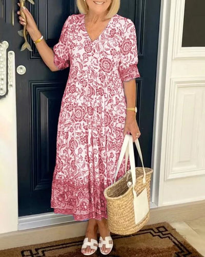 Jennifer | Abito Bohemien con Scollatura a V
