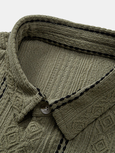 Marco | Camicia Jacquard Striata
