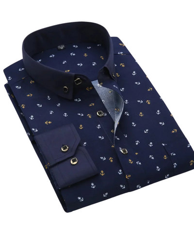 Givalli | Camicia Elegante con Stampa Nautica