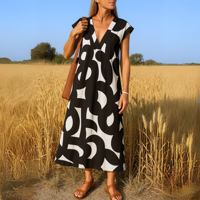 Valérie | Abito elegante con scollatura a V