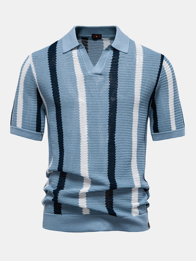 Marco | Maglietta Polo a V e Pantaloni Slim