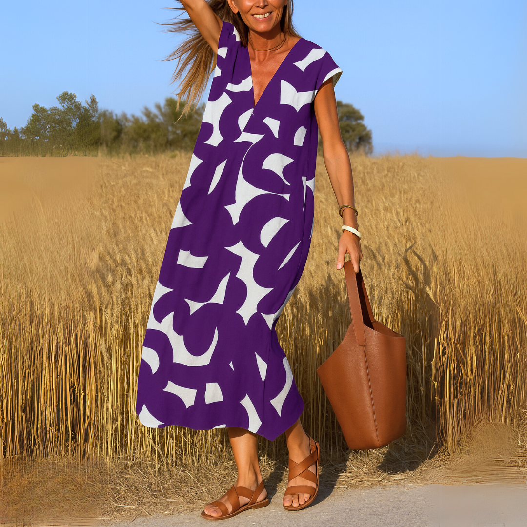 Valérie | Abito elegante con scollatura a V