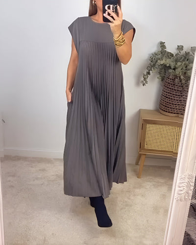 Simone | Vestito Elegante e Plissettato