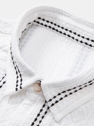 Marco | Camicia Jacquard Striata