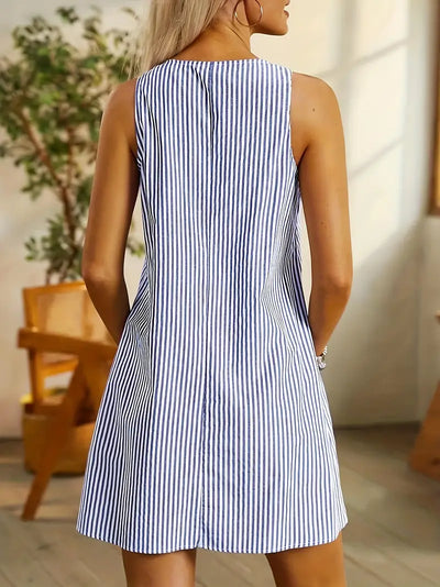 Aurélie | Abito elegante a righe e leggero