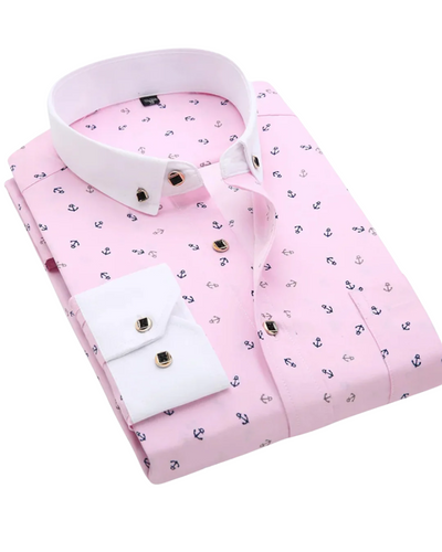 Givalli | Camicia Elegante con Stampa Nautica