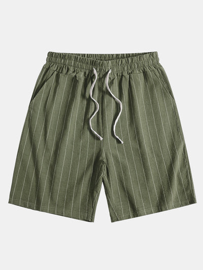 Marco | Camicia a righe con pantaloni corti