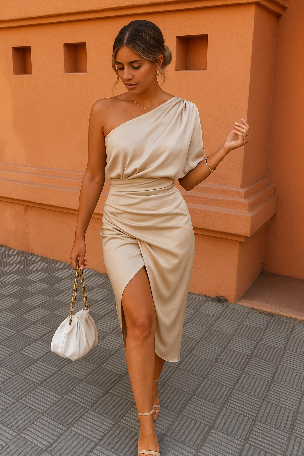 Dhalia | Abito asimmetrico elegante