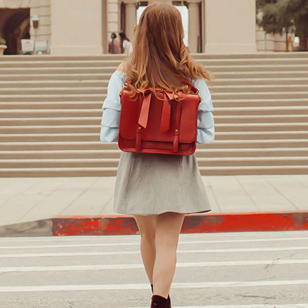 Sienna | Borsa Retro Twist in Blu-Rosa