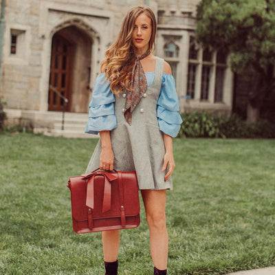 Sienna | Borsa Retro Twist in Blu-Rosa