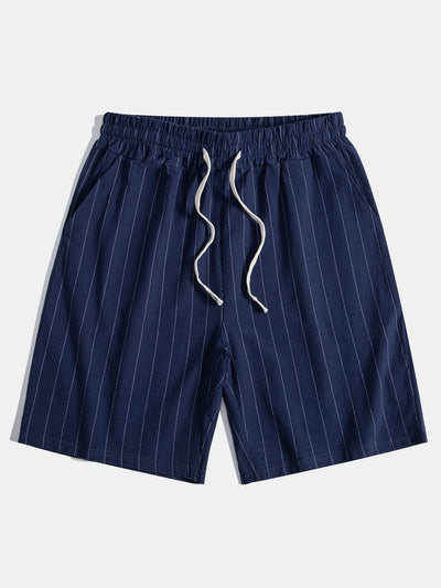 Marco | Camicia a righe con pantaloni corti