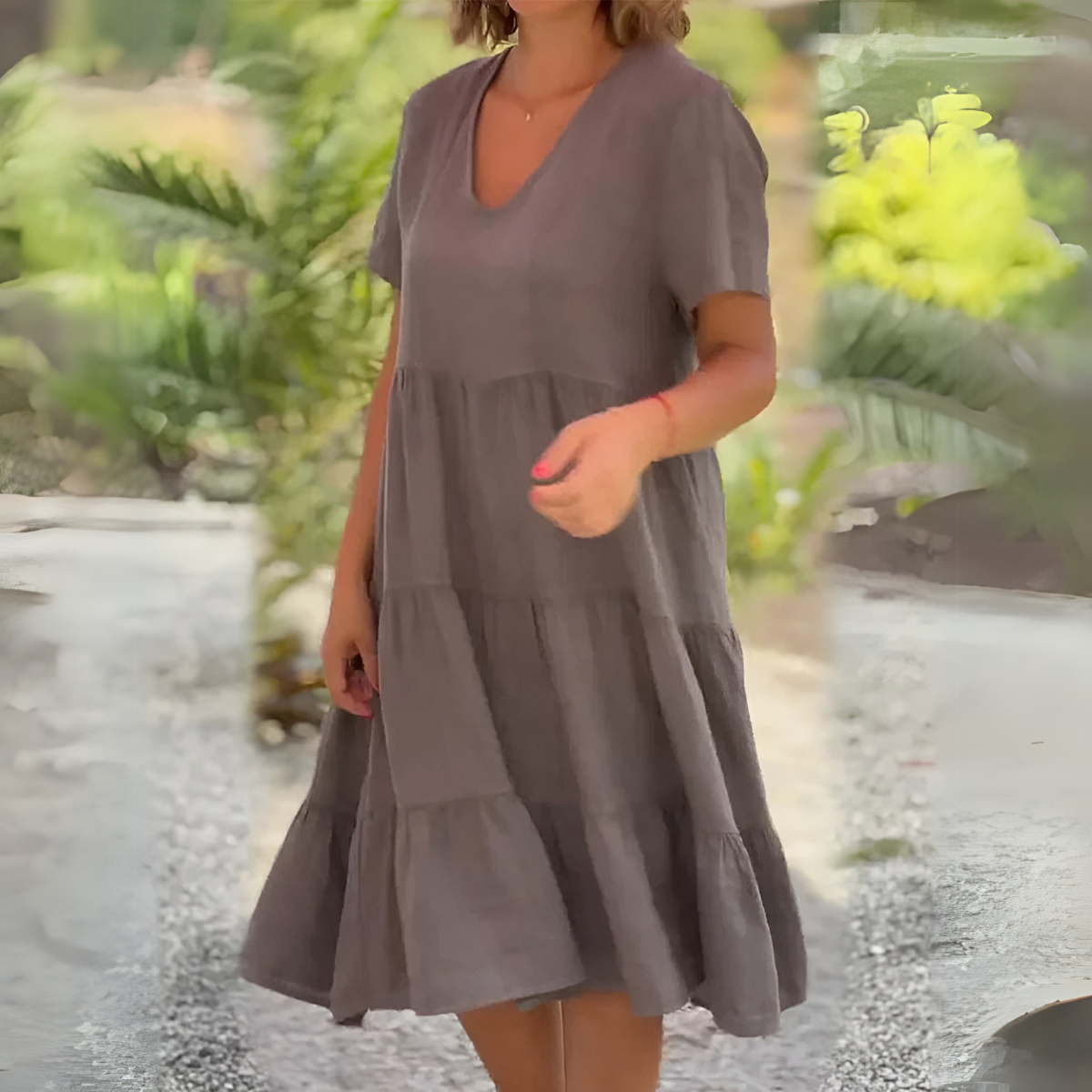 Luce | Abito Elegante con Scollo a V