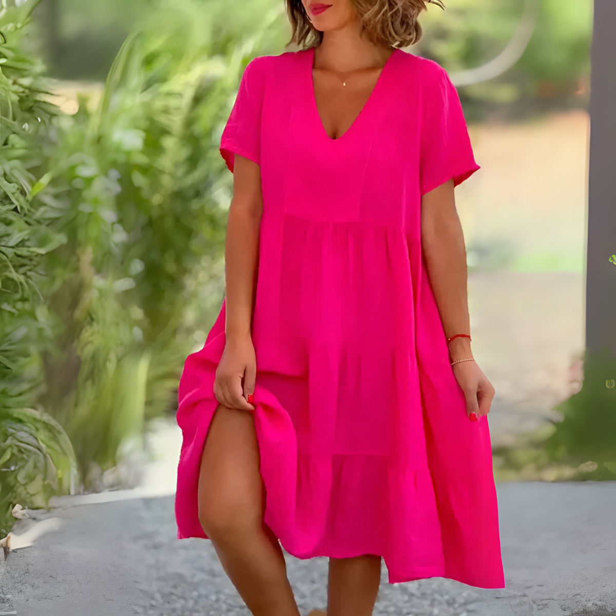 Luce | Abito Elegante con Scollo a V