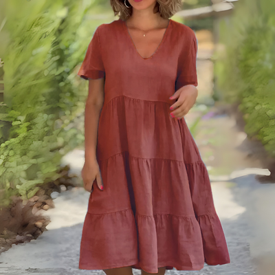 Luce | Abito Elegante con Scollo a V