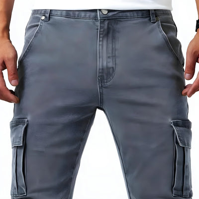 Pantaloni Cargo Stretch | Marino