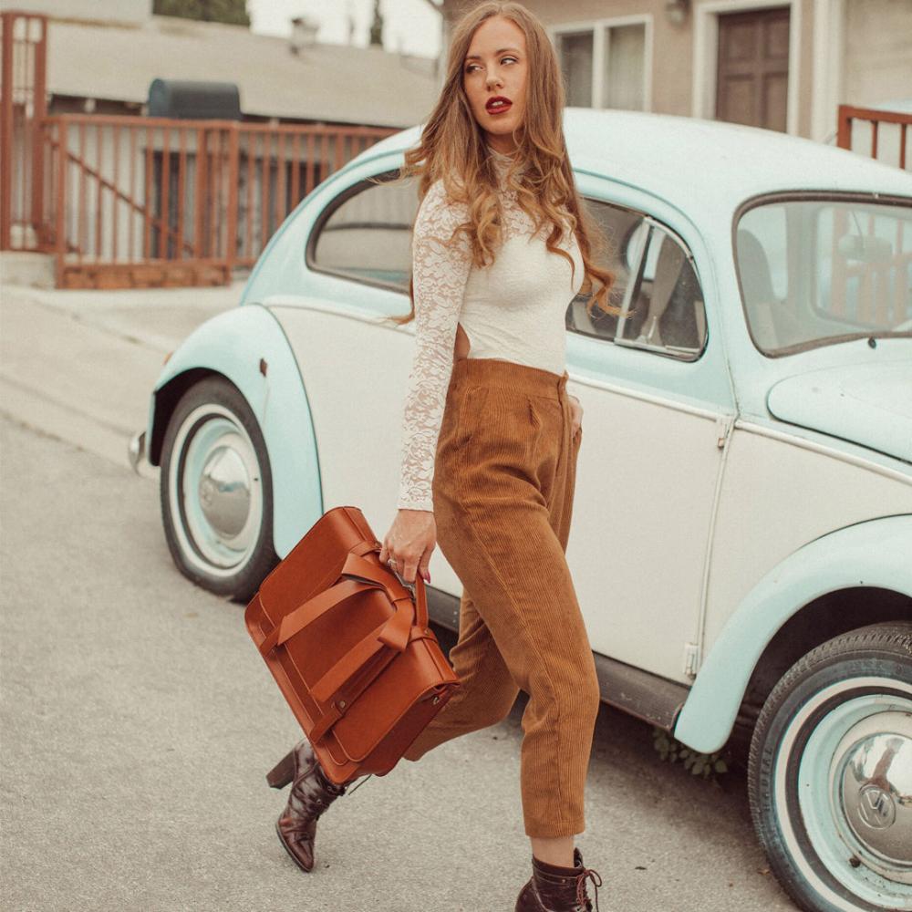 Sienna | Borsa Retro Twist in Blu-Rosa