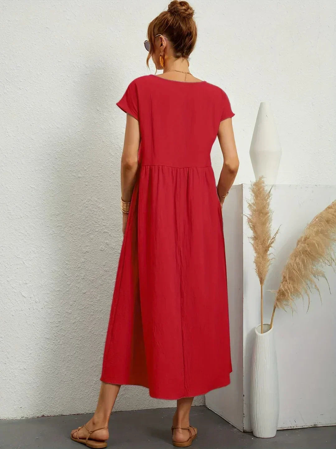 Lurienne™ | Abito leggero in morbido cotone con tasche