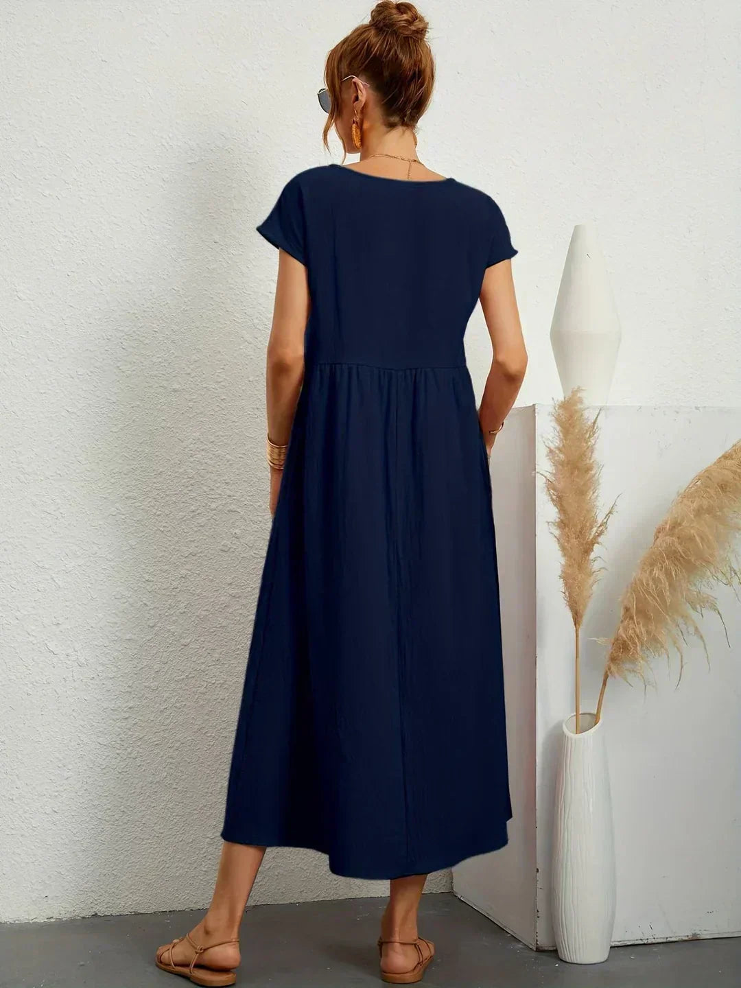 Lurienne™ | Abito leggero in morbido cotone con tasche